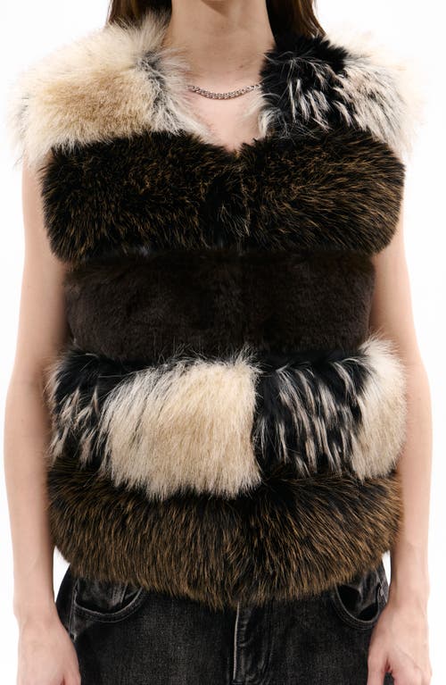 AZALEA WANG AZALEA WANG Vail Mixed Faux Fur Vest