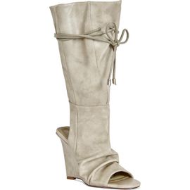AZALEA WANG AZALEA WANG Vailen Open Toe Wedge Bootie