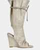 Azalea Wang Azalea Wang Vailen Slouch Wedge Bootie in Grey, Women's at Urban Outfitters - 1