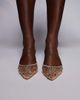 AZALEA WANG Azalea Wang Valeriy kitten heel embroidered shoes in neutral - 4