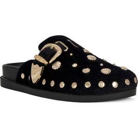 AZALEA WANG AZALEA WANG Walsh Stud Faux Fur Mule