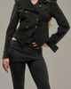 AZALEA WANG AZALEA WANG Xenia Faux Suede Military Jacket - 5