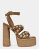 Azalea Wang Azalea Wang Yara Platform Studded Sandal in Brown, Women's at Urban Outfitters - 1