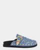 Azalea Wang Azalea Wang Zale Studded Flat Mule in Blue, Women's at Urban Outfitters - 1