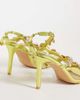 AZALEA WANG Azalea Wang Zeta embellished high heeled sandals in yellow-Green - 4