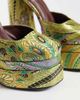 AZALEA WANG Azalea Wang Zipphora platform heeled shoes in green multi - 3