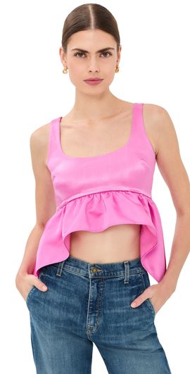 Azeeza Azeeza Esme Satin Top Fuchsia