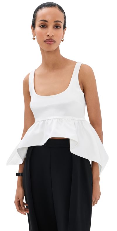 Azeeza Azeeza Esme Satin Top White