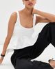 Azeeza Azeeza Esme Satin Top White - 2