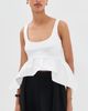 Azeeza Azeeza Esme Satin Top White - 3