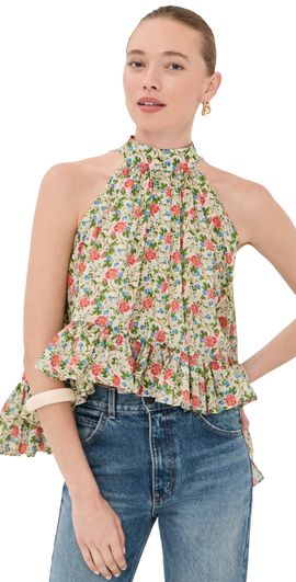 Azeeza Azeeza Plath Cotton Voile Top Florette