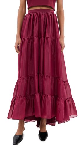 Azeeza Azeeza Tamar Skirt Wine