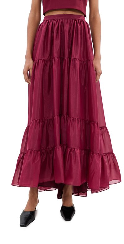 Azeeza Azeeza Tamar Skirt Wine