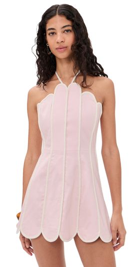 Azulu Azulu Lenny Linen Dress Ballet Pink