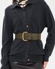 B-Low The Belt B-Low The Belt Arthur Haircalf Belt Olive/Brass - 3