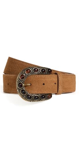 B-Low The Belt B-Low The Belt Charles Suede Belt Sienna/Brass