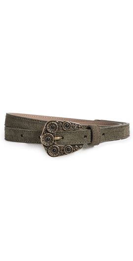 B-Low The Belt B-Low The Belt Elphie Suede Belt Olive/Brass