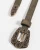 B-Low The Belt B-Low The Belt Elphie Suede Belt Olive/Brass - 5