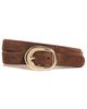 B-Low The Belt B-Low The Belt Greyson Mini Suede Belt Chocolate Gold - 1