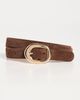 B-Low The Belt B-Low The Belt Greyson Mini Suede Belt Chocolate Gold - 2