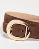 B-Low The Belt B-Low The Belt Greyson Mini Suede Belt Chocolate Gold - 5