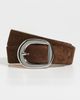B-Low The Belt B-Low The Belt Greyson Suede Belt Chocolate/Silver - 2