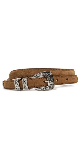B-Low The Belt B-Low The Belt Gunnar Suede Belt Bronze Silver