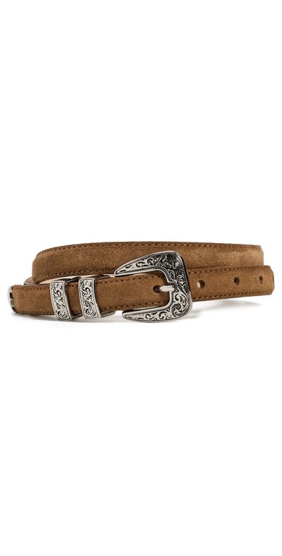 B-Low The Belt B-Low The Belt Gunnar Suede Belt Bronze Silver