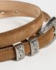 B-Low The Belt B-Low The Belt Gunnar Suede Belt Bronze Silver - 5