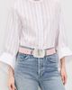B-Low The Belt B-Low The Belt Leighton Suede Belt Dusty Rose Silver - 3