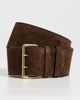 B-Low The Belt B-Low The Belt Luella Suede Belt Chocolate/Brass - 2