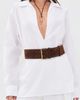 B-Low The Belt B-Low The Belt Luella Suede Belt Chocolate/Brass - 3