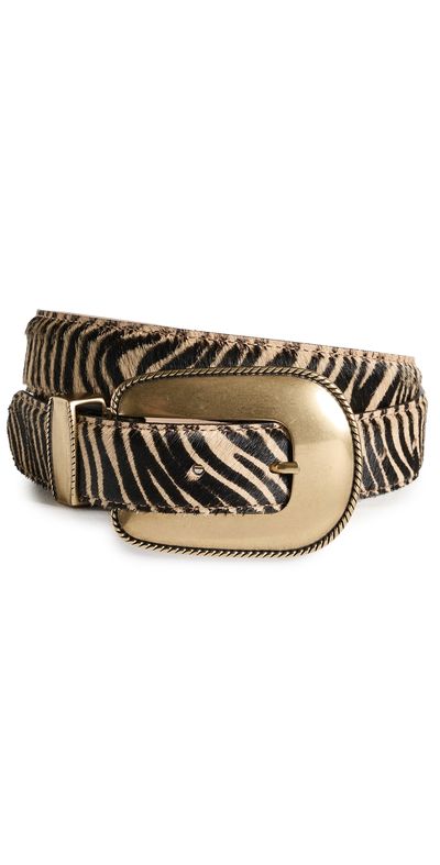 B-Low The Belt B-Low The Belt Walker Calf Hair Belt Tiger/Brass