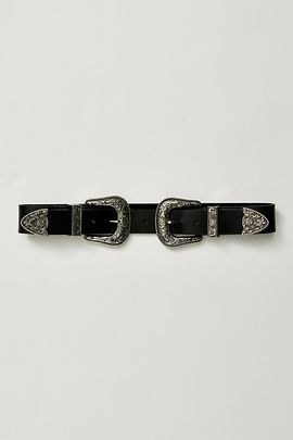 B-Low The Belt Bri Bri Leather Double Buckle Belt