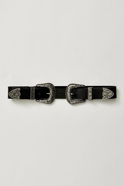 B-Low The Belt Bri Bri Leather Double Buckle Belt