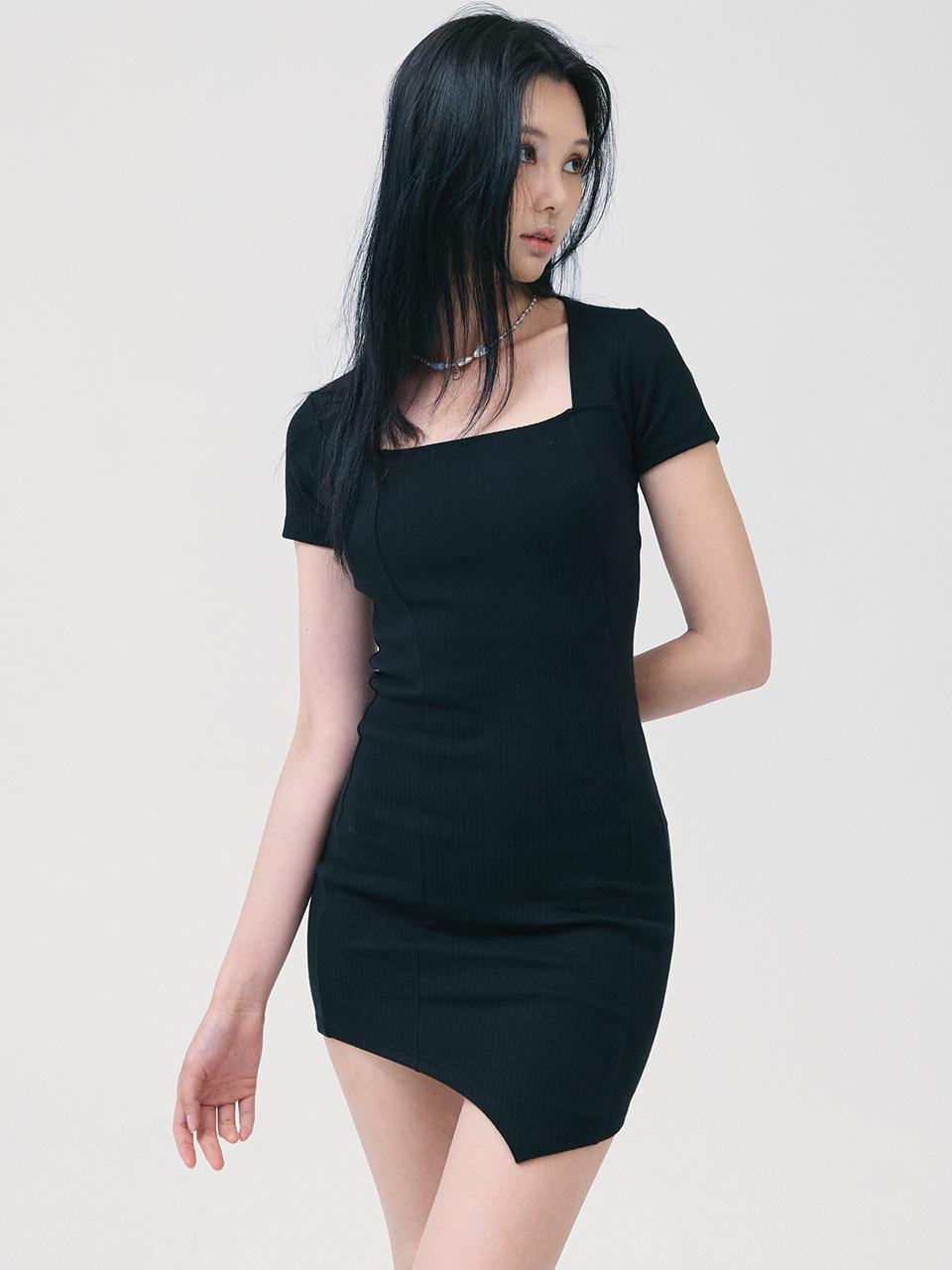 b able two yui cut out dress-black