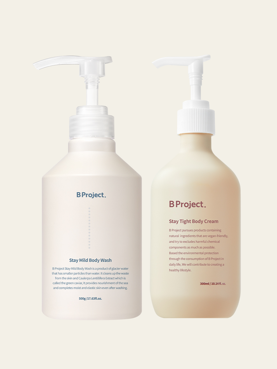 B Project [SET] Stay Mild Body Wash + Body Cream