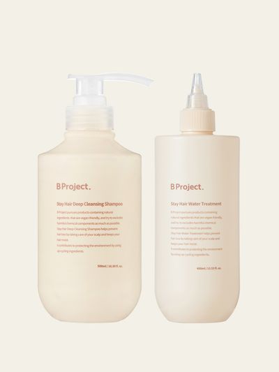 B Project Stay Hair Deep Cleansing Shampoo +Water Treatment