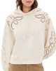 ba & sh ba & sh Beni Embroidered Hoodie Ecru - 1