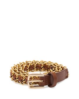 Ba & sh ba & sh Brooke Laced Leather & Chain Belt