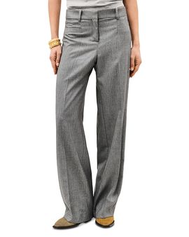Ba & sh ba & sh Cistachio Mid Rise Wide Leg Pants