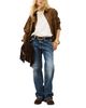 Ba & sh ba & sh Ivana Low Rise Wide Leg Jeans in Blue Jeans - 3