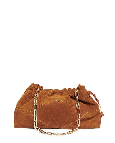 Ba & sh ba & sh June Small Suede Clutch