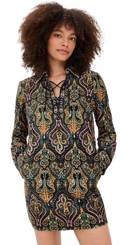 ba & sh ba & sh Suga Velvet Dress Multico