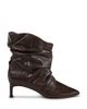 Ba & sh ba & sh Women's Lowcovilla Ruched Leather Ankle Boots - 1