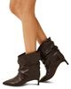 Ba & sh ba & sh Women's Lowcovilla Ruched Leather Ankle Boots - 5