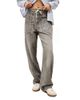 Ba & sh ba & sh Yima Drawstring Wide Leg Jeans in Grey - 1