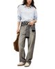 Ba & sh ba & sh Yima Drawstring Wide Leg Jeans in Grey - 2