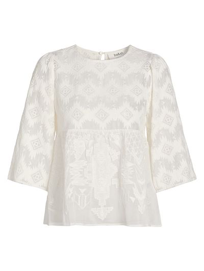 ba & sh Women's Apollon Embroidered Babydoll Top