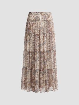 ba & sh Women's Cali Paisley Print Maxi Skirt
